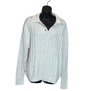 J peterman men’s large cotton linen pullover knit sweater capsule sustainable